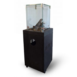 Ogrzewacz tarasowy gazowe palenisko – Ogrzewacz Tarasowy P1203B - Gazowe palenisko z prawdziwym płomieniem 8 kW