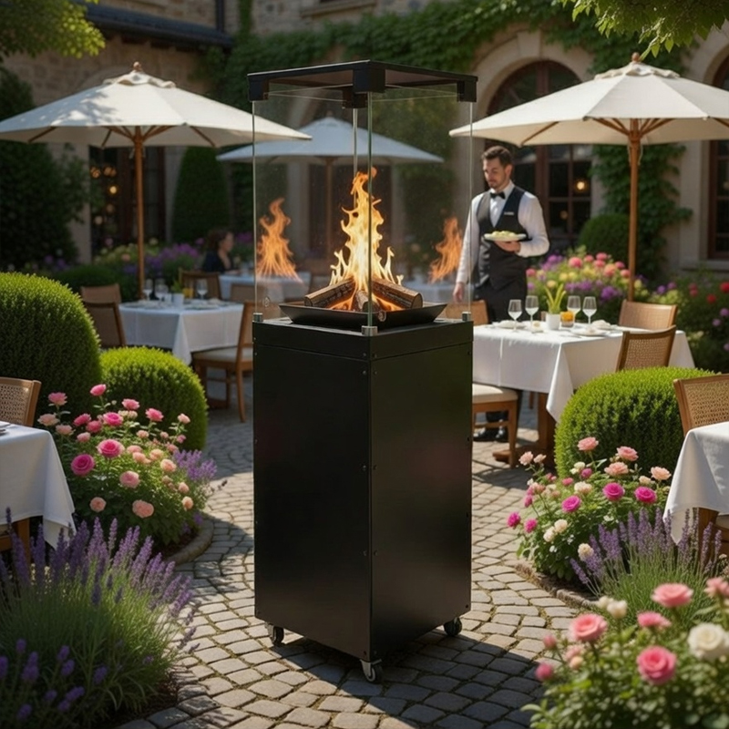 Parasol grzewczy RZYM P1205 — ogrzewacz tarasowy 8 kW