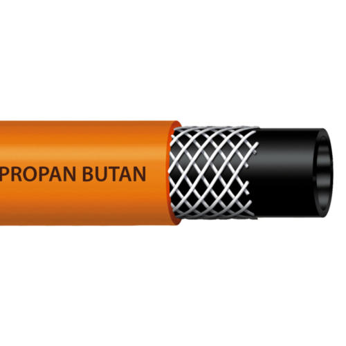 Wąż propan-butan BRADAS PVC 9×3 mm pomarańczowy do butli LPG