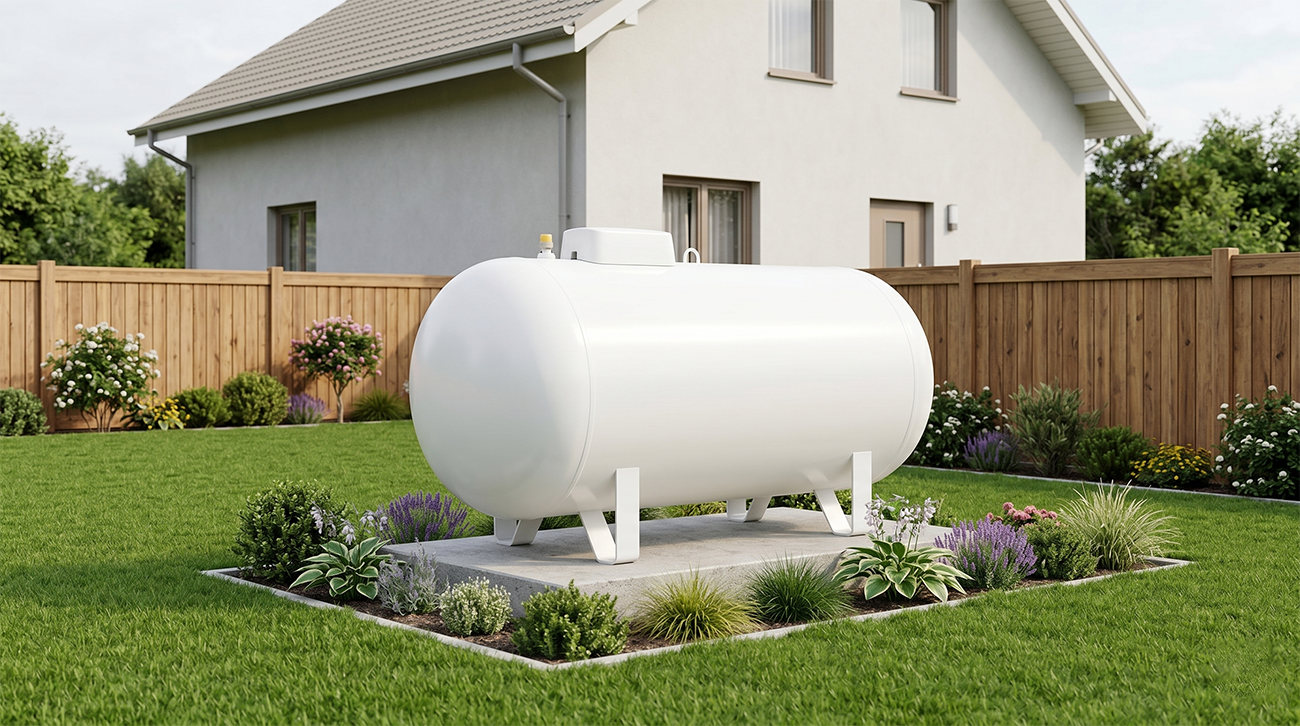 odległości zbiornika LPG