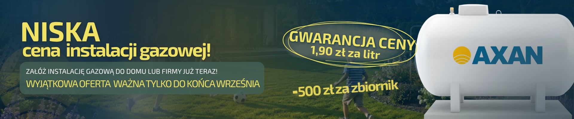 Promocja - Instalacja zbiornika