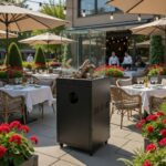 Ogrzewacz Tarasowy P1203B - Gazowe palenisko z prawdziwym płomieniem 8 kW