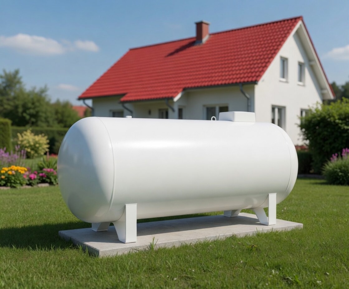 Zbiornik LPG 4850 L naziemny — instalacja BRUO
