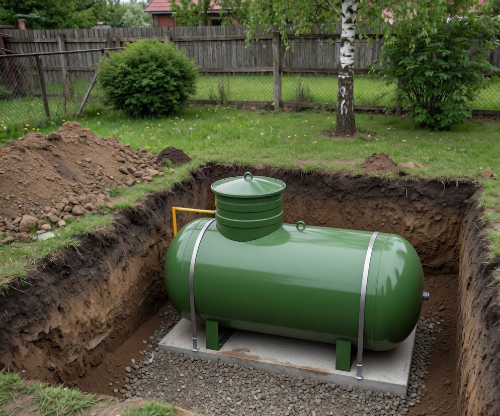 Zbiornik LPG 3700 L podziemny — instalacja BRUO