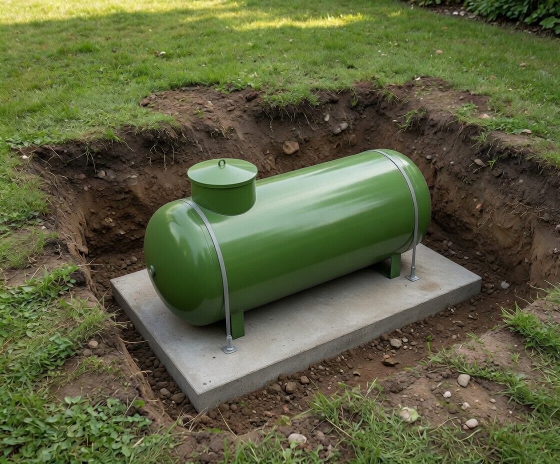 Zbiornik LPG 4850 L podziemny — instalacja BRUO