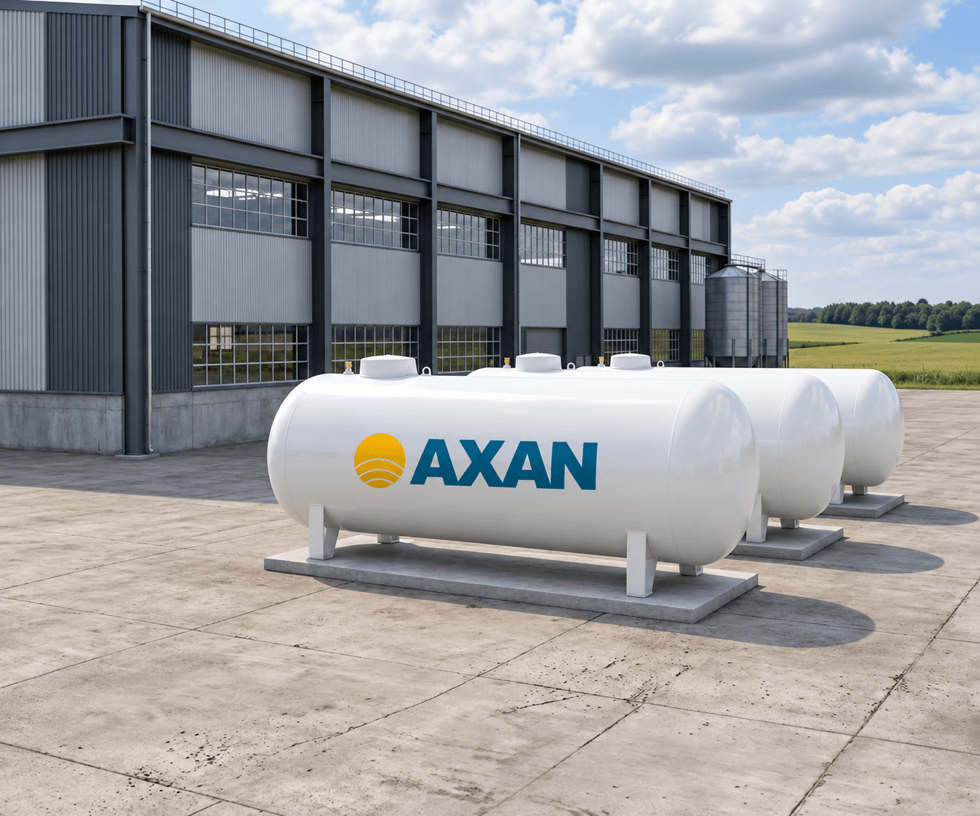 Zbiornik LPG 6400 L naziemny — instalacja BRUO